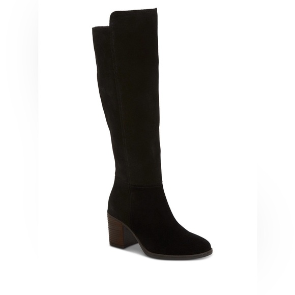 Lucky Brand Shoes - ****SOLD*****Lucky Brand Suede Block Heel Boots